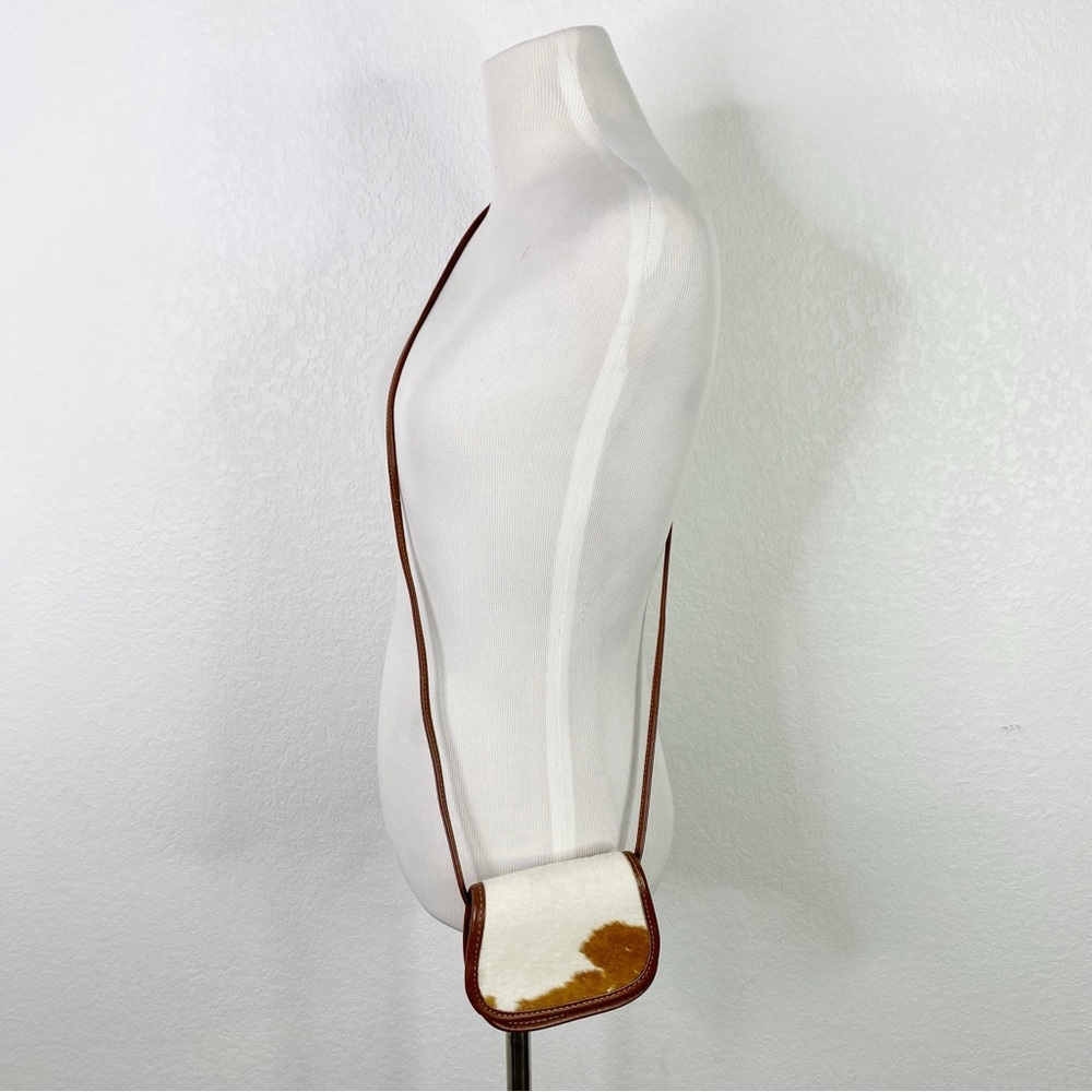 Vintage Zippi Cow Hide Leather Mini Crossbody Bag